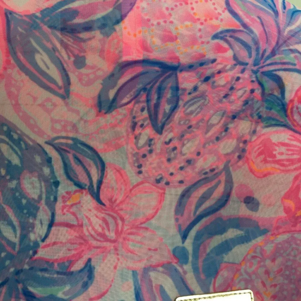 Lilly‎ Pulitzer Mesh Tote Pink Isle Snappy Turtle